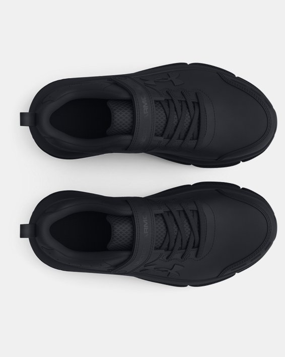 Boys' Pre-School UA Assert 10 AC Uniform Synthetic Running Shoes, Black, pdpMainDesktop image number 2
